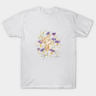 Flowerbed cat T-Shirt